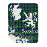 Sherpa Blanket - Tartan Blanket Thistle and Lion Scottish Clan Dickson Plaid Blanket, plaid sherpa blanket queen,purple sherpa blanket,queen sherpa blanket,queen size sherpa blanket,red sherpa blanket,scottish tartan blankets,sherpa blanket,sherpa christmas blanket