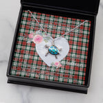 Sea Turtle Necklace Gift for My Beautiful Girlfriend Valentines Necklace Clan Graham Tartan Blue Turtle Necklace
