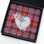Gift For My Beautiful Girlfriend Necklace Valentine Necklace Clan Pitblado Tartan Cross Dancing Necklace Scottish Tartan Jewelry