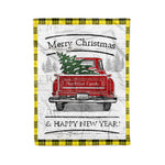 Tartan Blanket Vintage Red Truck with Christmas Tree Family Scottish Clan MacLeod of Lewis Modern plaid blanket, red plaid blanket, buffalo plaid blanket, green plaid blanket, plaid fleece blanket, blue plaid blanket, red tartan blanket, tartan plaid blanket, black and white plaid blanket, , christmas plaid blanket, orange plaid blanket, tartan plaid throw blanket, pink plaid blanket, brown plaid blanket, buffalo check blanket