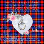 Rising Phoenix Necklace - Valentine Necklace Clan Anstruther Tartan Gift for Girlfriend, Gift for My Wife Rising Phoenix Necklace
