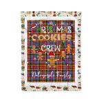 Personalized Gift Tartan Plaid Blanket Clan Dalrymple Orginal With Christmas Cookie Baking Crew Christmas Gift Blanket, Plaid Blanket, Christmas Fleece Blanket, Christmas Blanket, Tartan Blanket, Scottish Blanket, Scotland Blanket, Family Name Blanket, Custom Blanket, Personalized Blanket