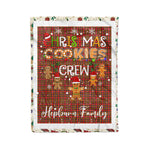 Personalized Gift Tartan Plaid Blanket Clan Hepburn Modern With Christmas Cookie Baking Crew Christmas Gift Blanket, Plaid Blanket, Christmas Fleece Blanket, Christmas Blanket, Tartan Blanket, Scottish Blanket, Scotland Blanket, Family Name Blanket, Custom Blanket, Personalized Blanket