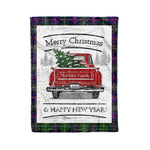 Tartan Blanket Vintage Red Truck with Christmas Tree Family Scottish Clan Malcolm plaid blanket, red plaid blanket, buffalo plaid blanket, green plaid blanket, plaid fleece blanket, blue plaid blanket, red tartan blanket, tartan plaid blanket, black and white plaid blanket, , christmas plaid blanket, orange plaid blanket, tartan plaid throw blanket, pink plaid blanket, brown plaid blanket, buffalo check blanket