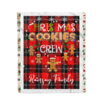 Personalized Gift Tartan Plaid Blanket Clan Ramsay Modern With Christmas Cookie Baking Crew Christmas Gift Blanket, Plaid Blanket, Christmas Fleece Blanket, Christmas Blanket, Tartan Blanket, Scottish Blanket, Scotland Blanket, Family Name Blanket, Custom Blanket, Personalized Blanket