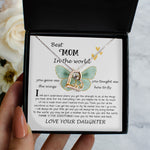 Love Dancing Necklace - Mom Necklace Gift - Daughter Gift To Best Mom, You Gave Me The Wings To Fly Mom Necklace