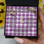 To My Beautiful Soulmate Necklace In Your Eyes I Have Found My Home Clan Dunlop Dress Tartan Wishbone Dancing Necklace