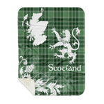 Sherpa Blanket - Tartan Blanket Thistle and Lion Scottish Clan MacDonald Lord Of The Isles Plaid Blanket, plaid sherpa blanket queen,purple sherpa blanket,queen sherpa blanket,queen size sherpa blanket,red sherpa blanket,scottish tartan blankets,sherpa blanket,sherpa christmas blanket