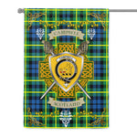 House Flag - Campbell Of Breadalbane Ancient Irish Shield Celtic Cross Tartan Garden Flag St Patrick's Day Garden Flag