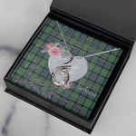 Rising Phoenix Necklace - Valentine Necklace Clan MacThomas Ancient Tartan Gift for Girlfriend, Gift for My Wife Rising Phoenix Necklace