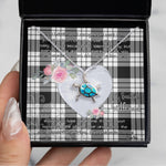 Sea Turtle Necklace Gift for My Beautiful Girlfriend Valentines Necklace Clan MacFarlane Black & White Tartan Blue Turtle Necklace, Valentine Necklace Gift for Girlfriend Clan Mitchell Ancient Tartan Sunflower Pendant Necklace, Scottish Tartan Jewelry, valentine necklace, necklace girlfriend, necklace for wife, cute necklaces for girlfriend, jewelry for girlfriend, to my soulmate necklace, to my future wife necklace