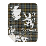 Sherpa Blanket - Tartan Blanket Thistle and Lion Scottish Clan Campbell Argyll Weathered Plaid Blanket, plaid sherpa blanket queen,purple sherpa blanket,queen sherpa blanket,queen size sherpa blanket,red sherpa blanket,scottish tartan blankets,sherpa blanket,sherpa christmas blanket