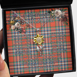 To My Beautiful Soulmate Sunflower Necklace In Your Eyes I Have Found My Home Clan MacFarlane Ancient Tartan Jewelry For Girlfriend