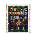 Personalized Gift Tartan Plaid Blanket Clan Gunn With Christmas Cookie Baking Crew Christmas Gift Blanket, Plaid Blanket, Christmas Fleece Blanket, Christmas Blanket, Tartan Blanket, Scottish Blanket, Scotland Blanket, Family Name Blanket, Custom Blanket, Personalized Blanket