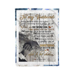 Scotstee Shop - Personalized Letter Funny Gift To My Husband Gift Husband Letter Home Decor Fleece Blanket