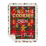 Personalized Gift Tartan Plaid Blanket Clan Stewart of Appin With Christmas Cookie Baking Crew Christmas Gift Sherpa Blanket, tartan sherpa blanket,buffalo plaid sherpa blanket,christmas sherpa blanket,Christmas Throw Blanket,green plaid sherpa blanket,green sherpa blanket