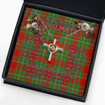 To My Beautiful Soulmate Necklace In Your Eyes I Have Found My Home Clan Peter Tartan Cross Dancing Necklace