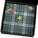 To My Beautiful Soulmate Sunflower Necklace In Your Eyes I Have Found My Home Clan MacKenzie Dress Ancient Tartan Jewelry For Girlfriend, Tartan Sunflower Pendant Necklace, Scottish Tartan Jewelry, valentine necklace, necklace girlfriend, necklace for wife, cute necklaces for girlfriend, jewelry for girlfriend, to my soulmate necklace, to my future wife necklace