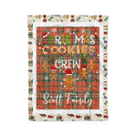 Personalized Gift Tartan Plaid Blanket Clan Scott Ancient With Christmas Cookie Baking Crew Christmas Gift Blanket, Plaid Blanket, Christmas Fleece Blanket, Christmas Blanket, Tartan Blanket, Scottish Blanket, Scotland Blanket, Family Name Blanket, Custom Blanket, Personalized Blanket