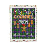 Personalized Gift Tartan Plaid Blanket Clan MacBrayne With Christmas Cookie Baking Crew Christmas Gift Blanket, Plaid Blanket, Christmas Fleece Blanket, Christmas Blanket, Tartan Blanket, Scottish Blanket, Scotland Blanket, Family Name Blanket, Custom Blanket, Personalized Blanket