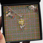 To My Beautiful Soulmate Sunflower Necklace In Your Eyes I Have Found My Home Clan Hunter 1819 Tartan Jewelry For Girlfriend