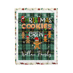 Personalized Gift Tartan Plaid Blanket Clan Wallace Ancient With Christmas Cookie Baking Crew Christmas Gift Blanket, Plaid Blanket, Christmas Fleece Blanket, Christmas Blanket, Tartan Blanket, Scottish Blanket, Scotland Blanket, Family Name Blanket, Custom Blanket, Personalized Blanket