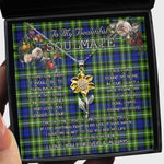 To My Beautiful Soulmate Sunflower Necklace In Your Eyes I Have Found My Home Clan Monteith Hunting Tartan Jewelry For Girlfriend