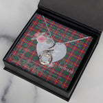Rising Phoenix Necklace - Valentine Necklace Clan Haig Tartan Gift for Girlfriend, Gift for My Wife Rising Phoenix Necklace