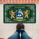 Doormat - Tartan Door Mat The Family Davidson Modern Welcome Mat, Plaid Doormat Scottish