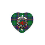 Young Scottish Clan Plaid Ornament Gift. Christmas Tree Ornament Young Christmas Ornament, Christmas Heart Ornament, Plaid Heart Ornament, Tartan Ornament, Tartan Heart Ornament