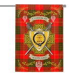 House Flag - Cameron Modern Irish Shield Celtic Cross Tartan Garden Flag St Patrick's Day Garden Flag