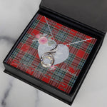 Rising Phoenix Necklace - Valentine Necklace Clan MacLeay Tartan Gift for Girlfriend, Gift for My Wife Rising Phoenix Necklace
