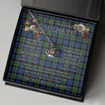 To My Beautiful Soulmate Necklace In Your Eyes I Have Found My Home Clan Fletcher Tartan Crown Pendant Necklace