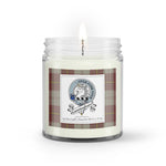 Soy Wax Candle - Buffalo Plaid Candle Clan Badge Cunningham Burgundy Dancers Tartan Plaid Soy Wax Candle, oil candle, candle handmade, wax candle, soy wax, nature wax, natural soy wax, natural soy candles, natural candle