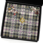 To My Beautiful Soulmate Sunflower Necklace In Your Eyes I Have Found My Home Clan MacPherson Dress Ancient Tartan Jewelry For Girlfriend, Tartan Sunflower Pendant Necklace, Scottish Tartan Jewelry, valentine necklace, necklace girlfriend, necklace for wife, cute necklaces for girlfriend, jewelry for girlfriend, to my soulmate necklace, to my future wife necklace