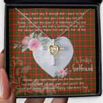 Gift For My Beautiful Girlfriend Necklace Valentine Necklace Clan Bruce Modern Tartan Cross Dancing Necklace Scottish Tartan Jewelry