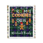 Personalized Gift Tartan Plaid Blanket Clan MacDonald Of The Isles Modern With Christmas Cookie Baking Crew Christmas Gift Blanket, Plaid Blanket, Christmas Fleece Blanket, Christmas Blanket, Tartan Blanket, Scottish Blanket, Scotland Blanket, Family Name Blanket, Custom Blanket, Personalized Blanket
