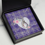 Rising Phoenix Necklace - Valentine Necklace Clan Allardice Tartan Gift for Girlfriend, Gift for My Wife Rising Phoenix Necklace