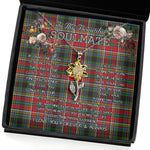 To My Beautiful Soulmate Sunflower Necklace In Your Eyes I Have Found My Home Clan Anderson Of Arbrake Tartan Jewelry For Girlfriend, Tartan Sunflower Pendant Necklace, Scottish Tartan Jewelry, valentine necklace, necklace girlfriend, necklace for wife, cute necklaces for girlfriend, jewelry for girlfriend, to my soulmate necklace, to my future wife necklace