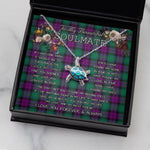 Sea Turtle Necklace To My Beautiful Soulmate Necklace In Your Eyes I Have Found My Home Clan MacArthur Milton Tartan Blue Turtle Necklace