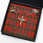 To My Beautiful Soulmate Necklace In Your Eyes I Have Found My Home Clan Sandilands Red Tartan Cross Dancing Necklace