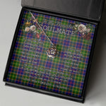 To My Beautiful Soulmate Necklace In Your Eyes I Have Found My Home Clan Whitefoord Tartan Crown Pendant Necklace