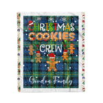 Personalized Gift Tartan Plaid Blanket Clan Gordon Ancient With Christmas Cookie Baking Crew Christmas Gift Blanket, Plaid Blanket, Christmas Fleece Blanket, Christmas Blanket, Tartan Blanket, Scottish Blanket, Scotland Blanket, Family Name Blanket, Custom Blanket, Personalized Blanket