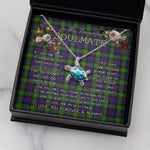 Sea Turtle Necklace To My Beautiful Soulmate Necklace In Your Eyes I Have Found My Home Clan MacDonell of Glengarry Tartan Blue Turtle Necklace
