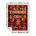 Personalized Gift Tartan Plaid Blanket Clan MacIver With Christmas Cookie Baking Crew Christmas Gift Sherpa Blanket, tartan sherpa blanket,buffalo plaid sherpa blanket,christmas sherpa blanket,Christmas Throw Blanket,green plaid sherpa blanket,green sherpa blanket
