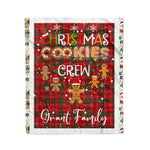 Personalized Gift Tartan Plaid Blanket Clan Grant Weathered With Christmas Cookie Baking Crew Christmas Gift Blanket, Plaid Blanket, Christmas Fleece Blanket, Christmas Blanket, Tartan Blanket, Scottish Blanket, Scotland Blanket, Family Name Blanket, Custom Blanket, Personalized Blanket