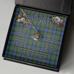 To My Beautiful Soulmate Necklace In Your Eyes I Have Found My Home Clan MacLaren Ancient Tartan Crown Pendant Necklace