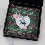 Sea Turtle Necklace Gift for My Beautiful Girlfriend Valentines Necklace Clan Chisholm Hunting Ancient Tartan Blue Turtle Necklace