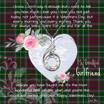 Rising Phoenix Necklace - Valentine Necklace Clan Crosbie Tartan Gift for Girlfriend, Gift for My Wife Rising Phoenix Necklace