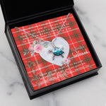 Sea Turtle Necklace Gift for My Beautiful Girlfriend Valentines Necklace Clan Duke Of Rothesay Tartan Blue Turtle Necklace